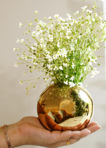 Coastal Design Handcrafted Golden Metal Flower <b>Vase</b> and Iron Floor Flower <b>Stand</b> for Wedding and Easter Occasions at Best Prices - Product Image 3