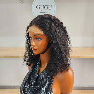 Perruque complète sans colle, bouclée birmane, couleur naturelle, sans perte de cheveux, en cheveux humains de haute qualité, en promotion - Product Image 4