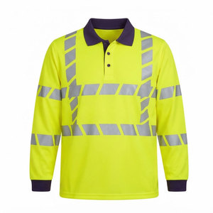 Camisetas Polo de Manga Larga para Hombre, Cuello Clásico, Uniformes, Camisetas Resistentes para Personal de Negocios, Trabajos al Aire Libre y de Servicio - Product Image 1