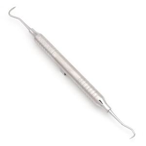 U15 Towner/30 Jacquette Anterior Sickle Scaler, Removedor de Cálculos Dentales de Doble Extremo, Acero Inoxidable Quirúrgico, Mango Hueco - Product Image 1