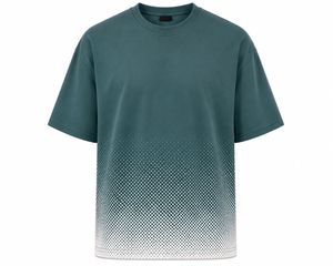 T-shirt à manches courtes pour homme, coupe classique, col rond, 100% coton, uni, décontracté, écologique, respirant, tricoté 200g - Product Image 5