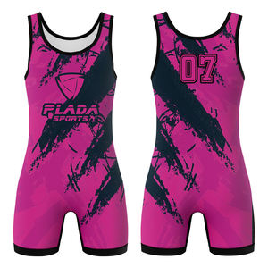 Traje de Lucha Libre para Entrenamiento y Combate, Tejido Transpirable con Elasticidad en 4 Direcciones, Diseño Sublimado - Product Image 5