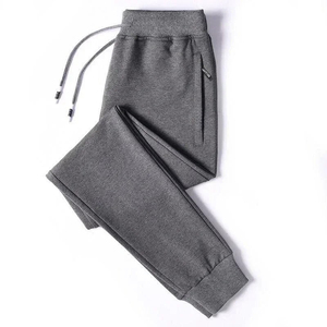 Pantalon en molleton doux unisexe, pantalon de survêtement chaud, pantalon de jogging d'hiver, vêtements décontractés pour la maison, fournisseur de vêtements en gros - Product Image 2