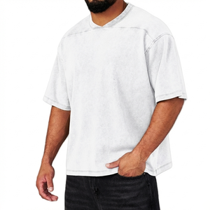 Camiseta Holgada con Diseño de Logotipo Personalizado, Lavado Ácido, Material de Alta Calidad, Precio Económico, Camiseta Oversize de Algodón con Lavado Ácido - Product Image 1