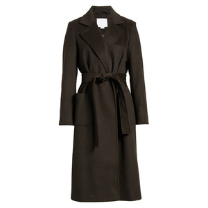 Nouvelle Trench-Coat Long en Laine pour Femme, Col Revers, Ceinturé, Couleur Unie, Manteau d'Hiver Chaud, Vêtement d'Extérieur pour Dames - Product Image 6
