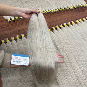 Extensions de cheveux en vrac droits couleur claire 100% cheveux humains bruts vietnamiens vente en gros - Product Image 3
