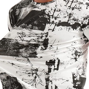 Camiseta de Verano para Hombre, 100% Algodón, Cuello Alto, Logotipo Personalizado Bordado, Diseño con Estampado de Letras, Corte Holgado - Product Image 2