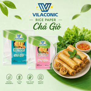 Vietnam Net Rice <b>Paper</b> Woven <b>Spring</b> <b>Roll</b> Wrapper 340g 18cm 22cm Round Square for Crispy Fried <b>Roll</b> Fresh <b>Rolls</b> OEM Bulk/ ANNA DO - Product Image 1