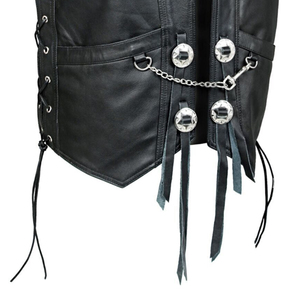 Premium Quality Custom Design <b>Men</b> Fashion Leather <b>Vest</b> Customizable High Quality <b>Men</b> Leather <b>Vest</b> - Product Image 5