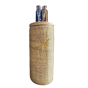 Handmade Water Hyacinth <b>Corner</b> <b>Table</b>: Boho <b>Storage</b> Basket (72x30cm) - Product Image 1