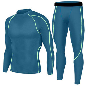 Combinaison de sport de compression pour hommes, vêtements de fitness, vêtements de sport élastiques, tenue de musculation, tenue de course à pied - Product Image 2