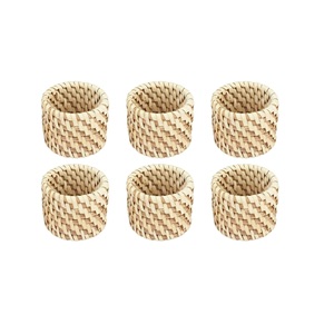 Porta Servilletas de Algodón Hecho a Mano con Diseño Fresco, Decoración de Mesa para Bodas, Accesorios de Macramé, Anillo para Servilletas para Fiestas y Eventos - Product Image 1