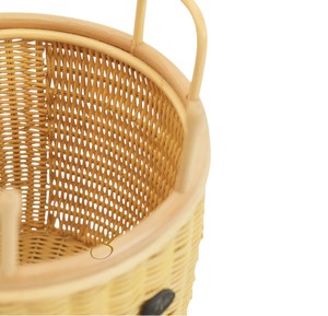 Cesta de Almacenamiento de Mimbre con Forma de Vaca, Abierta en la Parte Superior, con Asas, Organizador de Juguetes, Cesto de Ropa para Niños - Product Image 4