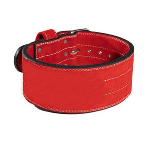 Cinturón de Fitness de Cuero Rojo Personalizado de Venta Caliente, Cinturones de Levantamiento de Pesas de Cuero, Diseño con Servicio OEM - Product Image 1