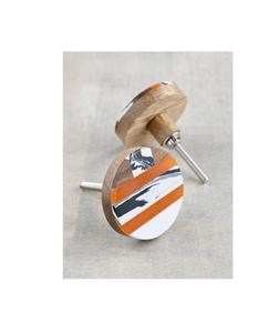 Poignées de porte en bois et résine, artisanales et artistiques, pour armoires de cuisine, placards, tiroirs, meubles, décoration haut de gamme - Product Image 4