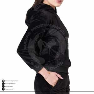 Sudadera con Capucha de Felpa Gruesa 100% Algodón con Logotipo Personalizado, Estilo Urbano Oversize Unisex, Hombros Caídos, Bolsillo con Aplique Estampado, Invierno - Product Image 4