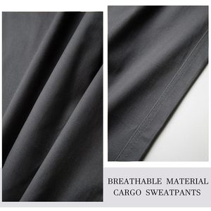 Pantalones Jogger Cargo Grises para Hombre, Pantalones Casuales Ligeros con Bolsillos Laterales y Dobladillo Elástico - Product Image 5