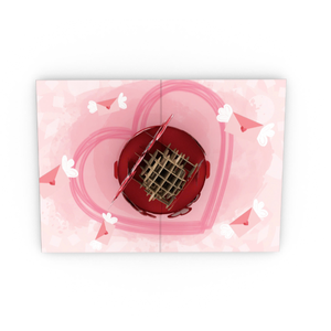 Tarjeta de felicitación 3D con diseño de oso de peluche, temática romántica, hecha a mano, con sobre, tarjeta de San Valentín 3D para enamorados. - Product Image 3