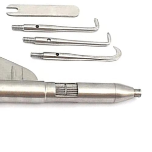 Instrument dentaire manuel réutilisable en acier inoxydable pour le retrait de couronnes, idéal pour les traitements cliniques et les procédures buccales - Product Image 5