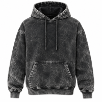 Sweat à capuche en molleton surdimensionné, brodé sur mesure, effet délavé et usé |   Fabricant de sweats à capuche en coton premium pour hommes, style streetwear