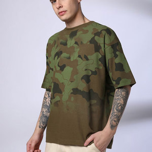 เสื้อยืดคอกลมผ้าฝ้ายเนื้อหนา พิมพ์ลายกราฟิกทรงโอเวอร์ไซส์ สกรีนลายตามสั่ง เสื้อยืดผู้ชาย - Product Image 1
