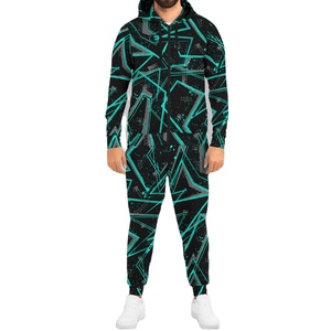 Sublimation High Quality Men Tracksuit Men's Tracksuit With <b>Hoodie</b> Polyester Fleece Men Sublimation Tracksuits - Product Image 1