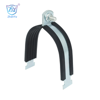 Système de support Collier de serrage Type U/Type P Support d'oléoduc Construction de tuyaux d'incendie Colliers de serrage montés sur jambe de force
