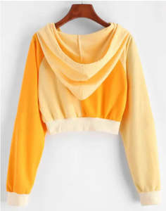 Hoodies courts pour femmes à manches longues, vêtements décontractés, sweat-shirts pour femmes, service OEM, prix abordable, hoodies courts tendance pour femmes - Product Image 2