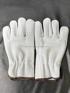 Gants de conducteur fendus de vache Gants de travail de sécurité en cuir Certifié CE En 388 Certifié ISO Fabricant et exportateur - Product Image 4