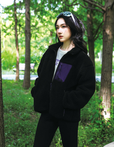 Women's PU Leather Motorcycle Style Jacket Full Sleeve Stand Collar <b>Zipper</b> Closure Lightweight Winter Warm Gray Solid Slim Fit - Product Image 3