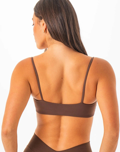 Soutien-gorge de yoga sans couture pour femme 2026 en Spandex et Polyester, col carré, respirant, séchage rapide, maintien élevé, brodé - Product Image 2