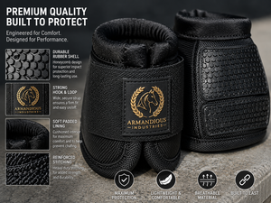 Horse Bell <b>Boots</b> Shock Absorbing Overreach <b>Boots</b> Durable Protective Horse Hoof <b>Boots</b> for Equestrian Riding Training - Product Image 6
