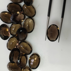 Cuarzo Ahumado Marrón Natural, Corte Ovalado de 14x10MM, Piedra Preciosa Suelta de la Mejor Calidad, Tamaño Personalizable, para Joyería - Product Image 5
