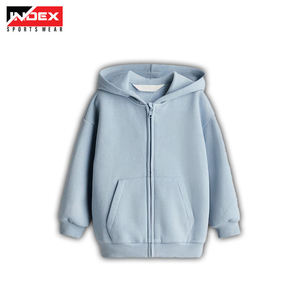 เสื้อฮู้ดซิปครีมสีน้ำตาลทรงโอเวอร์ไซส์สำหรับทุกเพศ ยี่ห้อ INDEX SPORTSWEAR เหมาะสำหรับใส่ลำลองในฤดูใบไม้ร่วง ผลิตจากผ้าฝ้าย 100% แบบเฟรนช์เทอร์รี่ถัก - Product Image 2