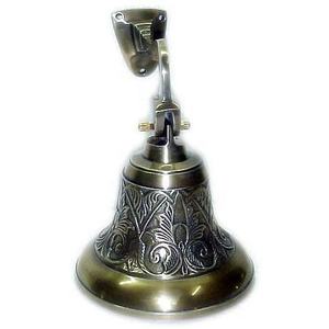 Campana de mano de latón con mango de madera, artículo decorativo de alta calidad para el hogar, artesanía Vintage, servicio de restaurante, venta al por mayor, nuevo diseño - Product Image 5