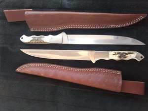 Couteau de Chef Artisanal en Acier Inoxydable avec Manche en Bois de Cerf, Couteau Utilitaire de Cuisine Haut de Gamme à Lame Pleine, Conception Personnalisée, Vente en Gros OEM - Product Image 4