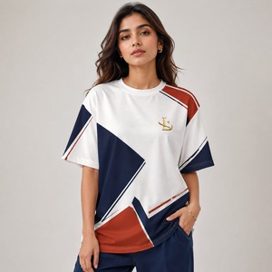 Women's Oversized Loose Streetwear Casual Solid Color Anti-Wrinkle <b>Long</b> <b>Length</b> Summer <b>T</b>-<b>Shirt</b> 100% Cotton Breathable - Product Image 1