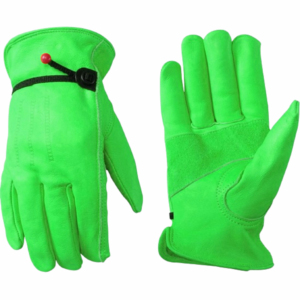 High Quality Yellow Cowhide Leather <b>Drivers</b> <b>Gloves</b> Industrial Safety & Durable Men's Work <b>Gloves</b> with Reinforced Suede Palm - Product Image 5
