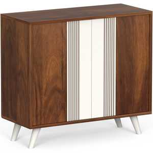 ตู้เก็บรองเท้าแบบตั้งพื้น 2 ประตู ยี่ห้อ Cylvie Engineered Wood สำหรับรองเท้าแตะและรองเท้าทั่วไป - Product Image 1