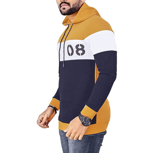 Men's Custom Logo Embroidered Printed <b>Thick</b> <b>Fleece</b> Pullover Hoodies Polyester/Cotton for Winter ODM Supply - Product Image 2