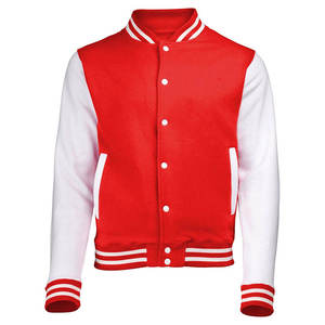 <b>Men's</b> Stylish High Street Sports Varsity <b>Jacket</b> Stand Collar Front Custom Logo <b>Long</b> Sleeves - Product Image 3