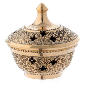 Brûleur d'encens et d'arômes en laiton décoratif pour la décoration de la maison - Marque kalavastu - Product Image 1