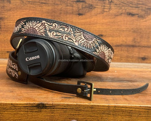 Genuine Leather DSLR <b>Camera</b> <b>Neck</b> <b>Strap</b> Belt Shoulder <b>Straps</b> Cord Long Rope Adjustable Cameras <b>Straps</b> for SLR Mirrorless <b>Camera</b> - Product Image 2