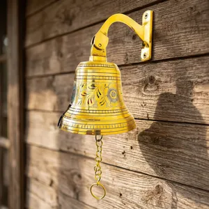<b>Brass</b> Wall Hanging <b>Bell</b> Chain Decorative Door <b>Bell</b> Welcome Home Hanging Décor Vintage Handmade <b>Brass</b> <b>Bell</b> Door Hanging - Product Image 6