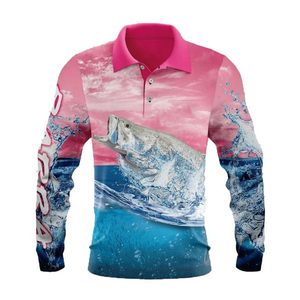 เสื้อโปโลตกปลาผู้ชายไซส์ใหญ่ ผ้าสแปนเด็กซ์/โพลีเอสเตอร์ กันน้ำ UPF 50+ ป้องกันแบคทีเรีย แห้งเร็ว ดีไซน์ใหม่ ราคาส่ง - Product Image 1