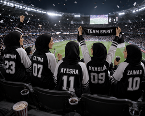 Abaya Deportiva Musulmana Personalizada, Estilo Árabe Dubai, para Fútbol, 2026, con Botones de Cuero, Diseño Turco con Bloques de Color, Tipo Cárdigan Largo - Product Image 6