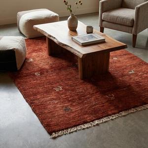 Luxury Handmade Area Rug Classic Floral Pattern Soft Wool Flat Pile Carpet for Living Room Bedroom Home Decor - Product Image 3