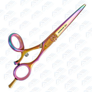 Tijeras de Peluquería Profesionales Gold Rainbow Swivel de 6.0 Pulgadas, Acero Inoxidable 440c, Mango Super Cut, 15g, Ecológicas, Duraderas, con Cuchillas Afiladas - Product Image 4