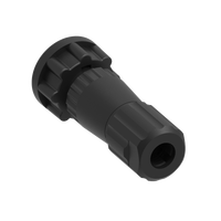 Connecteur industriel femelle 6 broches, étanche IP67, 2A 250V, avec contact en laiton et boîtier en nylon