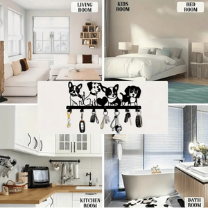 CIFbuy Decorazione Murale Vintage a Tema Cucciolo in Ferro, Impermeabile, Rimovibile, per Arredamento Casa, TikTok, per Temu, Pick Mail, Organizer Chiavi - Product Image 5